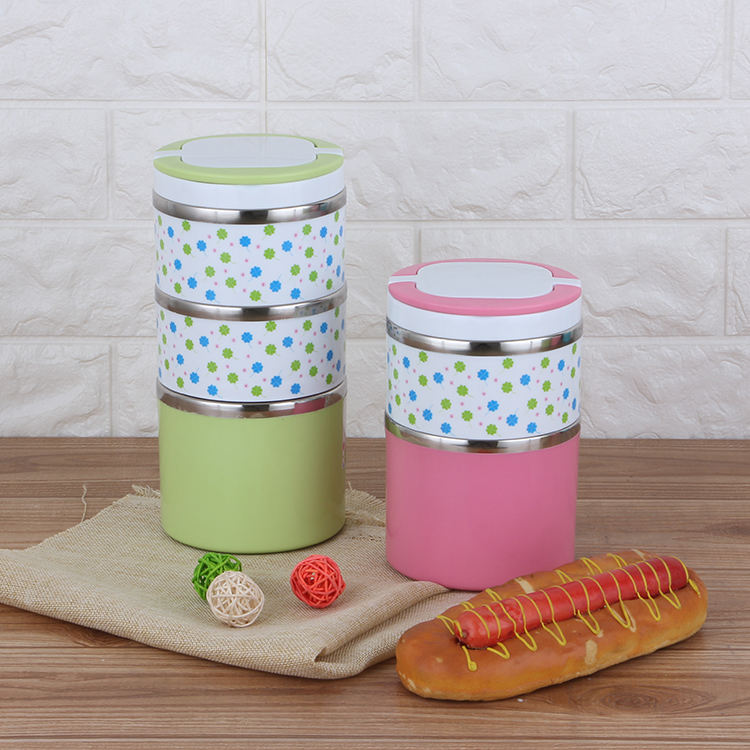 
Portable 3 Layer Food Storage Container for Daily Meals