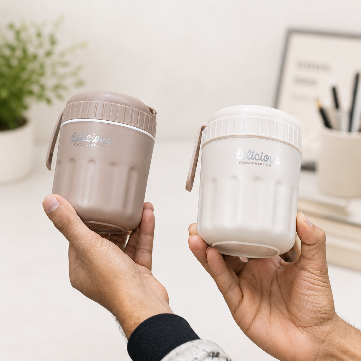 Portable Korean design 304 stainless steel insulated food container