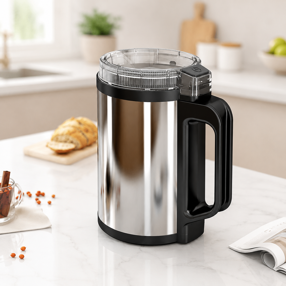 Portable Stainless Steel Electric Coffee Grinder