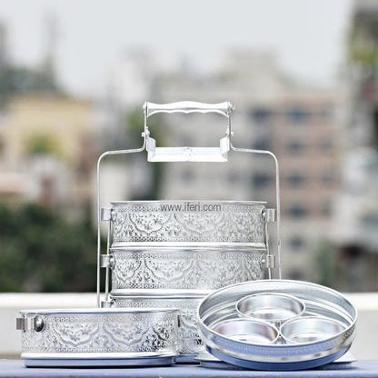 Portable stainless steel food carrier lunch box