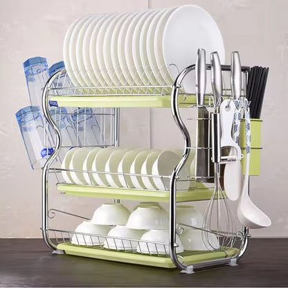
Powder-coated kitchen dish drainer