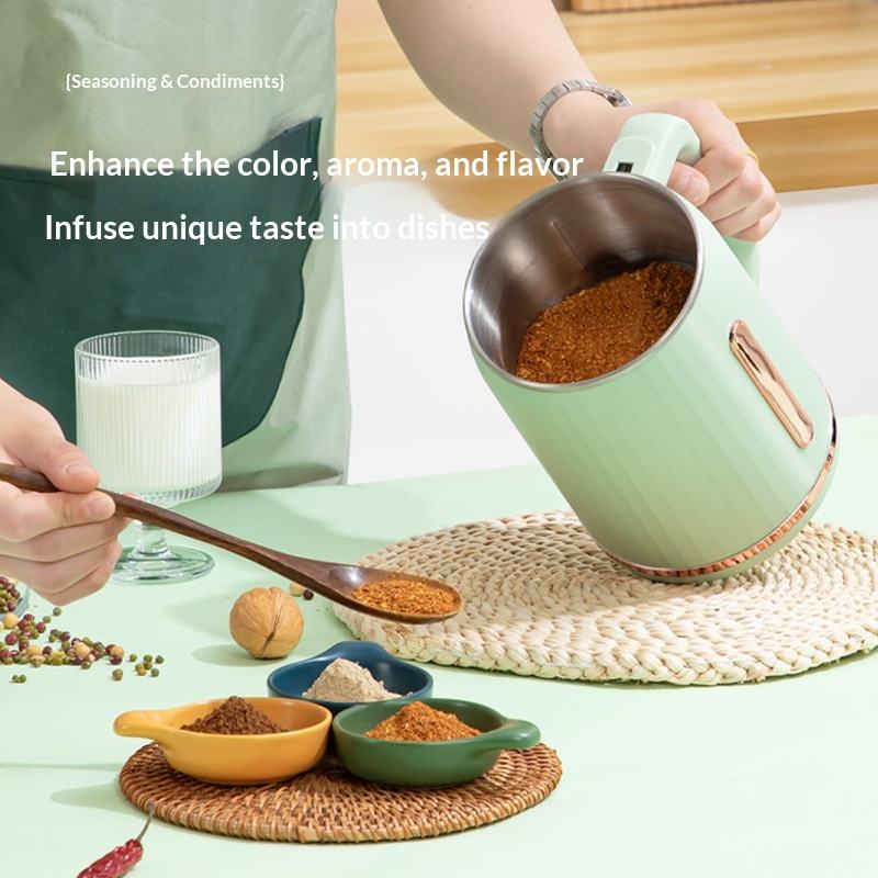 
Powerful kitchen grinder for herbs and grains