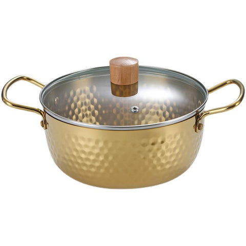 Premium Stainless Steel Ramen Pot with Matching Lid