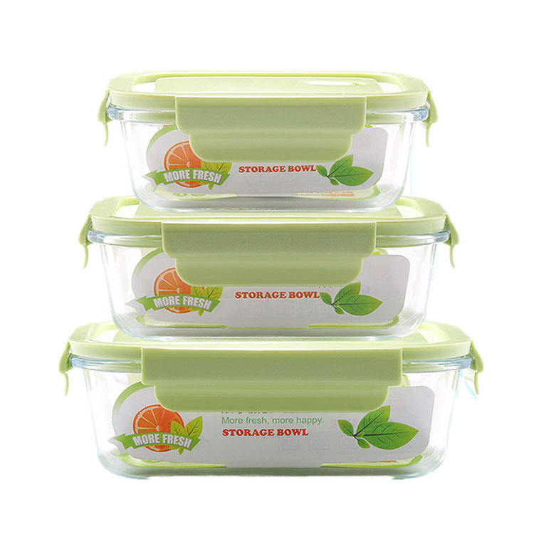 
Premium borosilicate glass meal prep container set