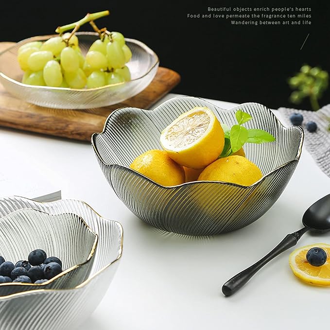 
Premium glass bowls for fruits and snacks