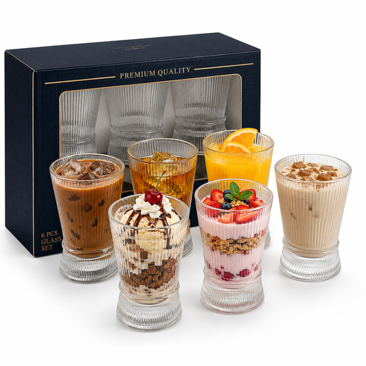 
Premium glass tumbler for beverages
