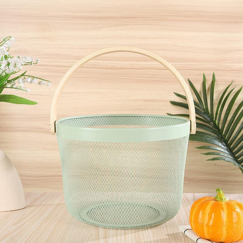Premium metal fruit washing basket for kitchen