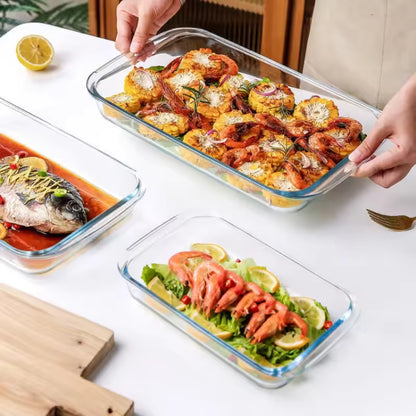 
Premium tempered glass baking tray for lasagna