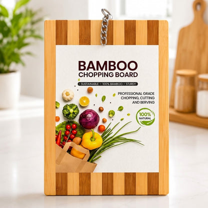 Professional Bamboo Cutting Board  | Premium Eco-Friendly Chopping Board for Kitchen