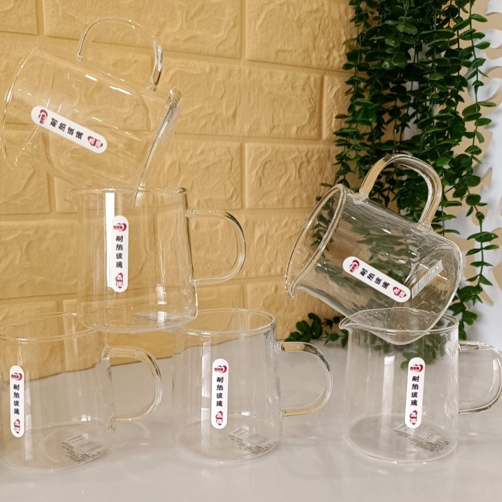 Apple Borosilicate Glass Water Cup &amp; Teapot Set