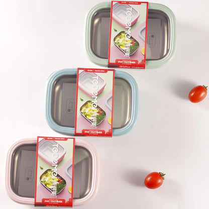 
Rectangular Steel Lunch Box for Meal Prep