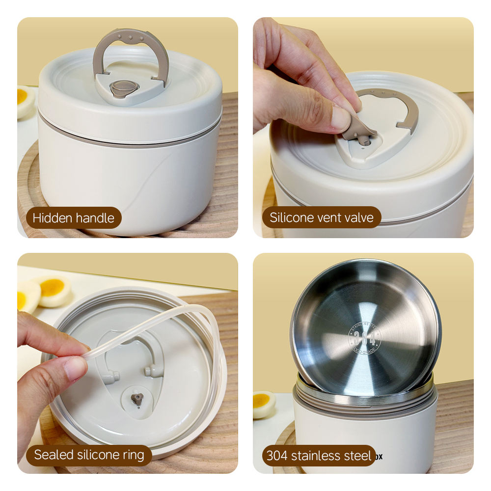 
Reusable 304 Stainless Steel Lunch Box for Travel and Picnic