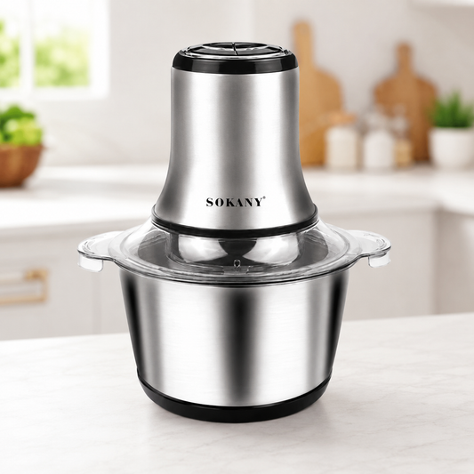SOKANY LB-7005A 800W Electric Meat Grinder & Food Chopper | 3L Stainless Steel Bowl, 2-Speed