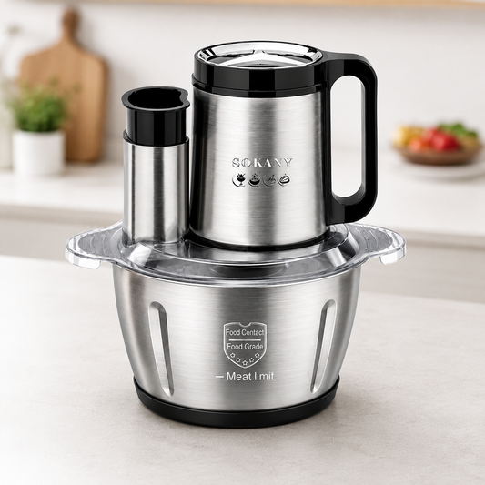 Sokany SK-06035 Electric Meat Grinder 600W | Stainless Steel Meat Mincer & Food Chopper