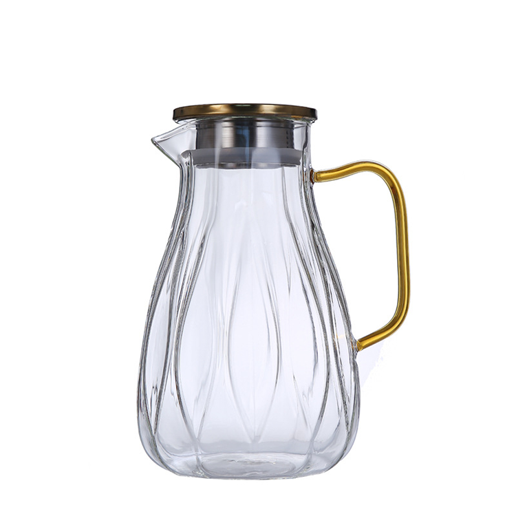 High Borosilicate Glass Household Large-capacity Winged Water Jug 2000 ML