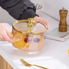 High Borosilicate Glass Stew Pot – 1.5L Transparent Soup Pot