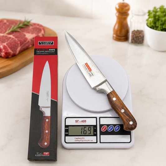 High grade stainless steel slaughter knife T87 for meat cutting
