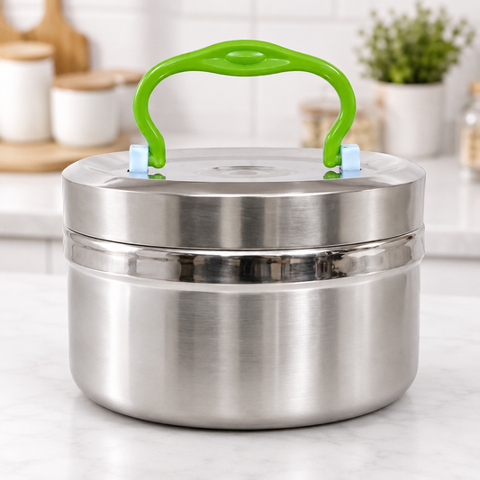 Premium Stainless Steel Lunch Box 1000ml with Leak-Resistant Lid