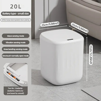 
Smart flip-lid garbage bin