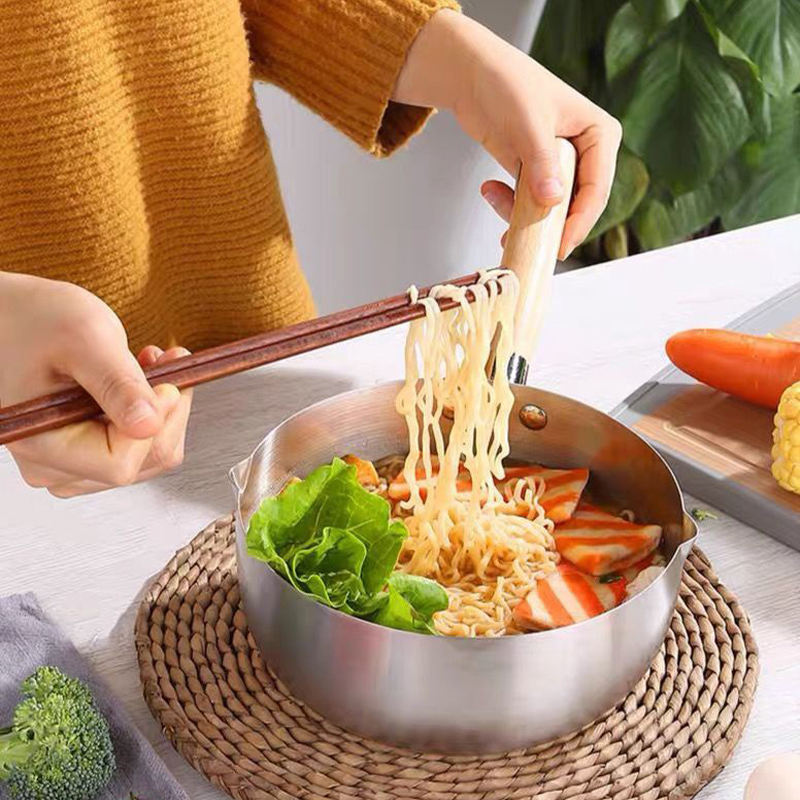 
Stainless steel multi-compartment frying and cooking pan