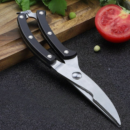 
Stainless steel scissors for cutting fish poultry and herbs