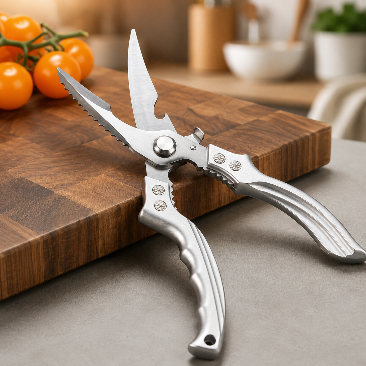 Heavy Duty Stainless Steel Kitchen Shears for Chicken and Fish