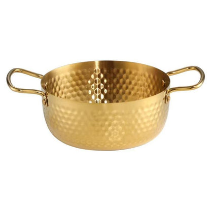Stainless steel stock pot with aluminum lid for cooking