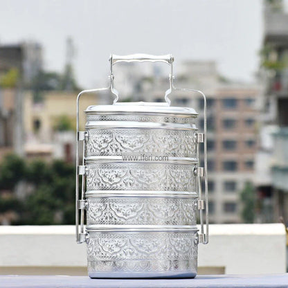 Stainless steel tiffin box for carrying homemade meals