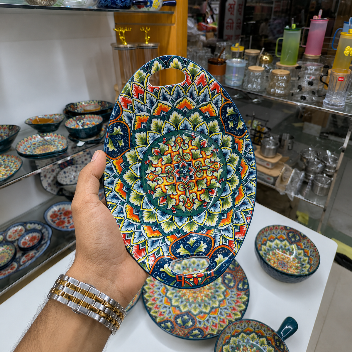
The Kitchen World Turkish ceramic serving 