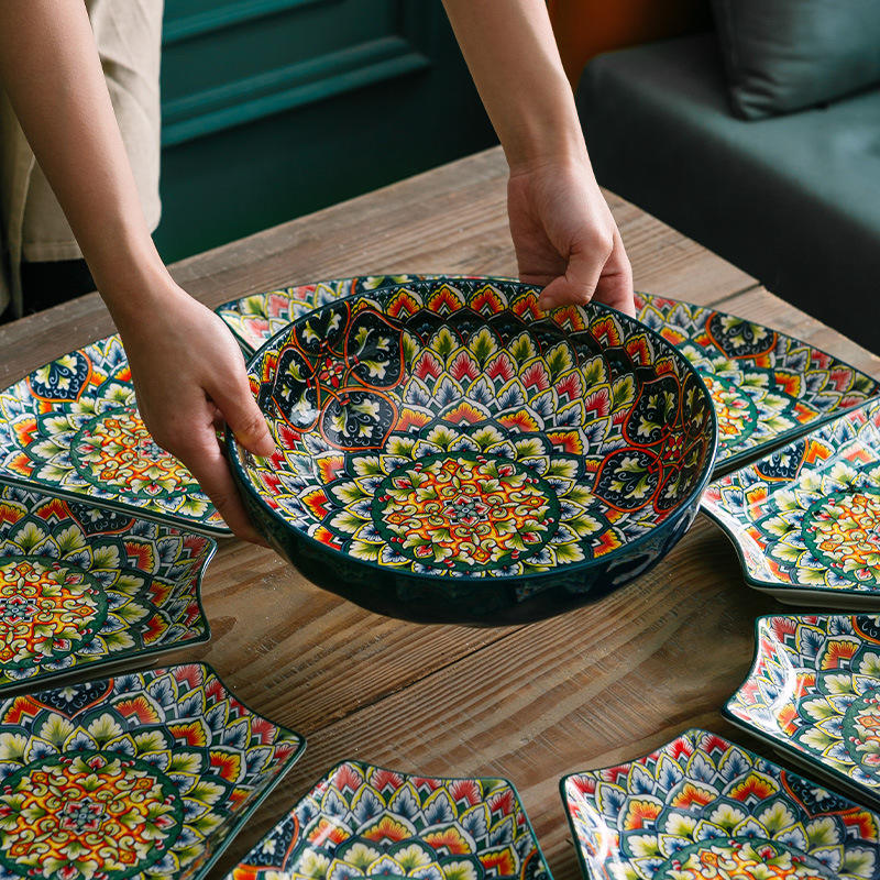 
Turkish-inspired ceramic serving dishes for home