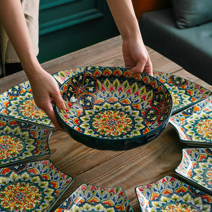 
Turkish-inspired ceramic serving dishes for home