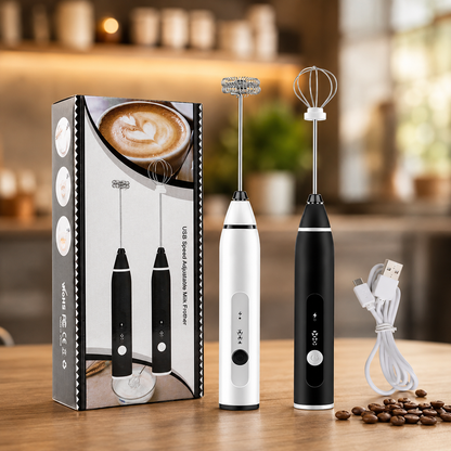 
Handheld milk foamer for latte and cappuccino