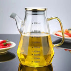 Innovative Diamond Shape Borosilicate Glass Oil &amp; Vinegar Bottle Set