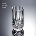 High Quality Diamond Bottom Glass Whiskey Cup – 200ml / 240ml