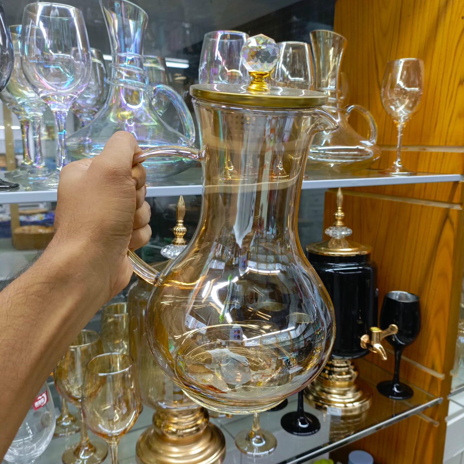 High Borosilicate Modern Jug – 2000ml Capacity