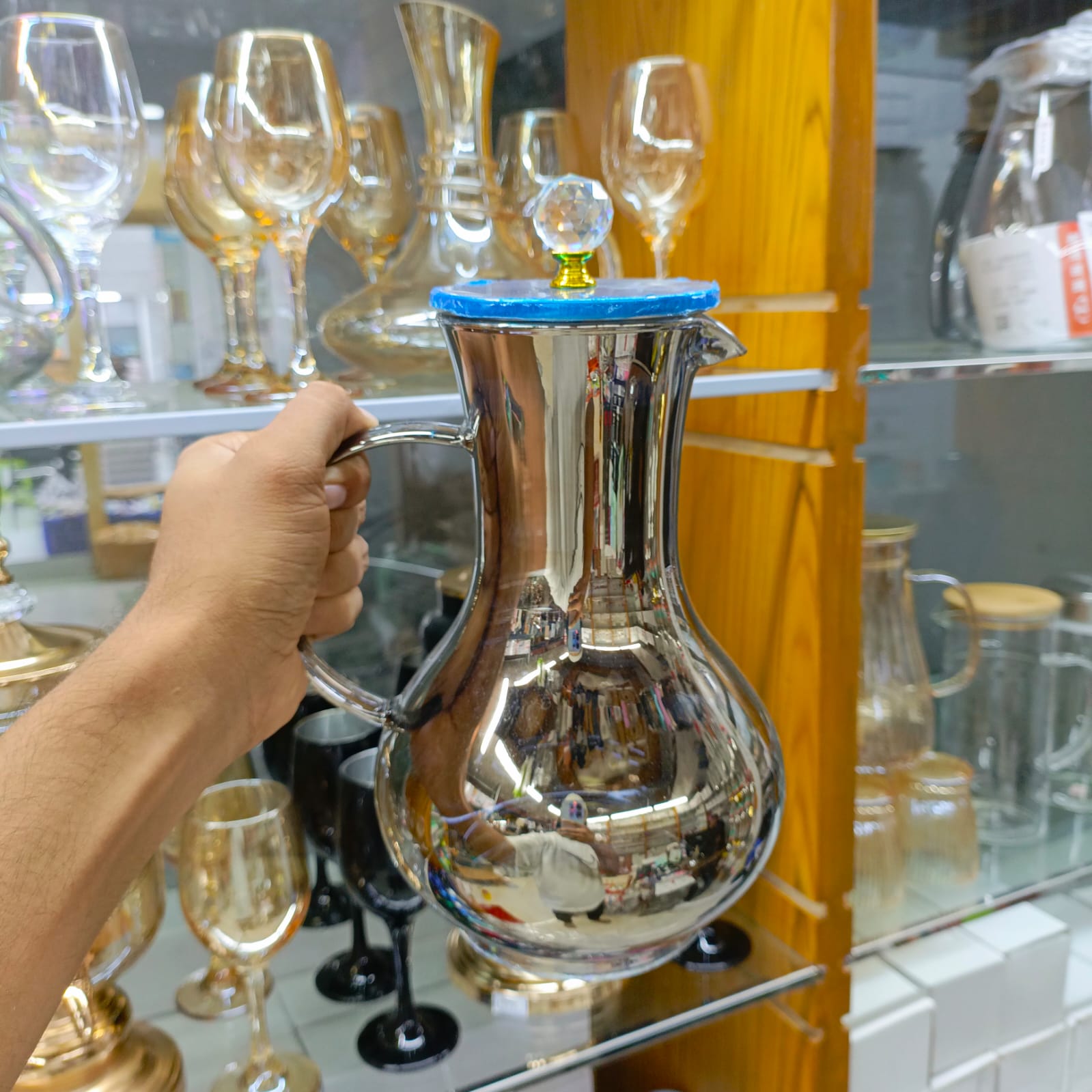 High Borosilicate Modern Jug – 2000ml Capacity