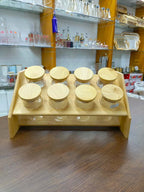 Multifunctional High Borosilicate Glass Airtight Jar Set with Bamboo Stand