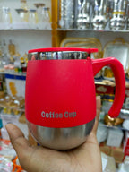 Insulated Coffee Cup – Double Wall Stainless Steel Travel Mug with Lid