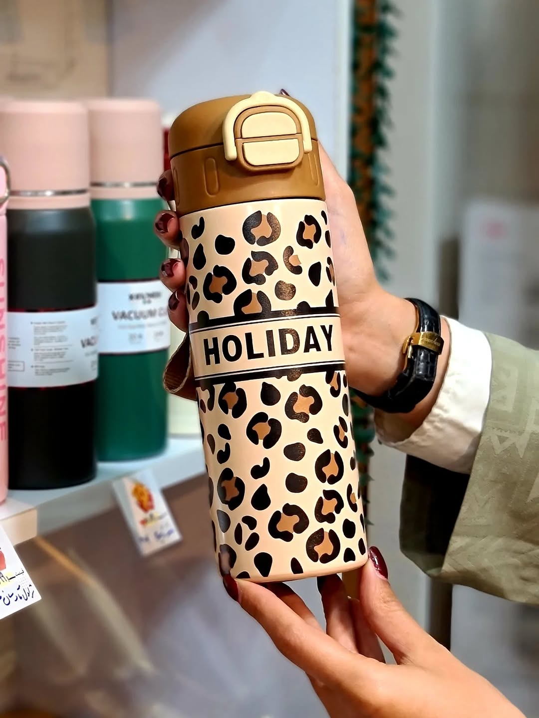 Insulated Stainless Steel Water Bottle with Straw Lid, 500ml Reusable Double Walled Vacuum Sports Thermos for Cold Water Drinks