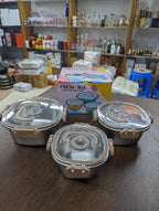 Modern Rectangle Stainless Steel 304 Bento Lunch Box with Locking Lid for Kitchen