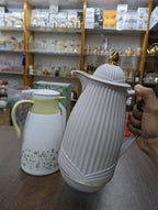 Classic Design 1L Plastic Vacuum Flask | Inner Glass Insulated Tea & Coffee Pot