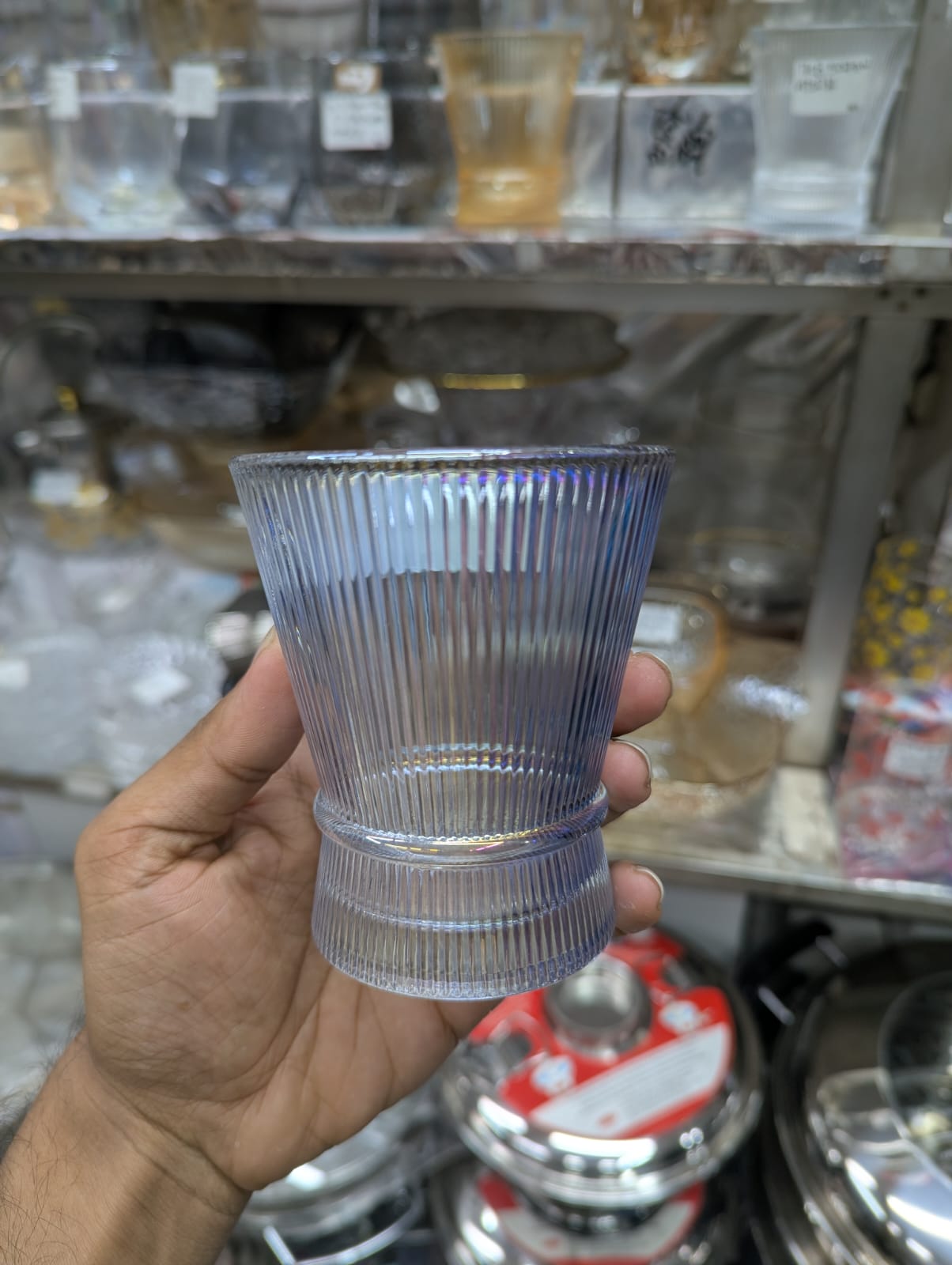 New Striped Coffee Glass Cup – Dessert, Pudding, Ice Cream & Whiskey Glass