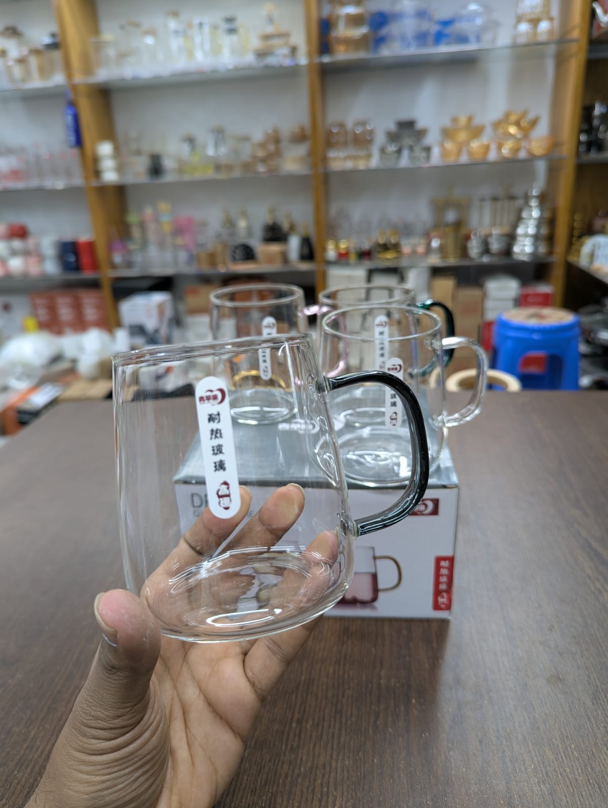 Deli Glassware Set – 520ml (4 Pcs Premium Drinking Glass Set)