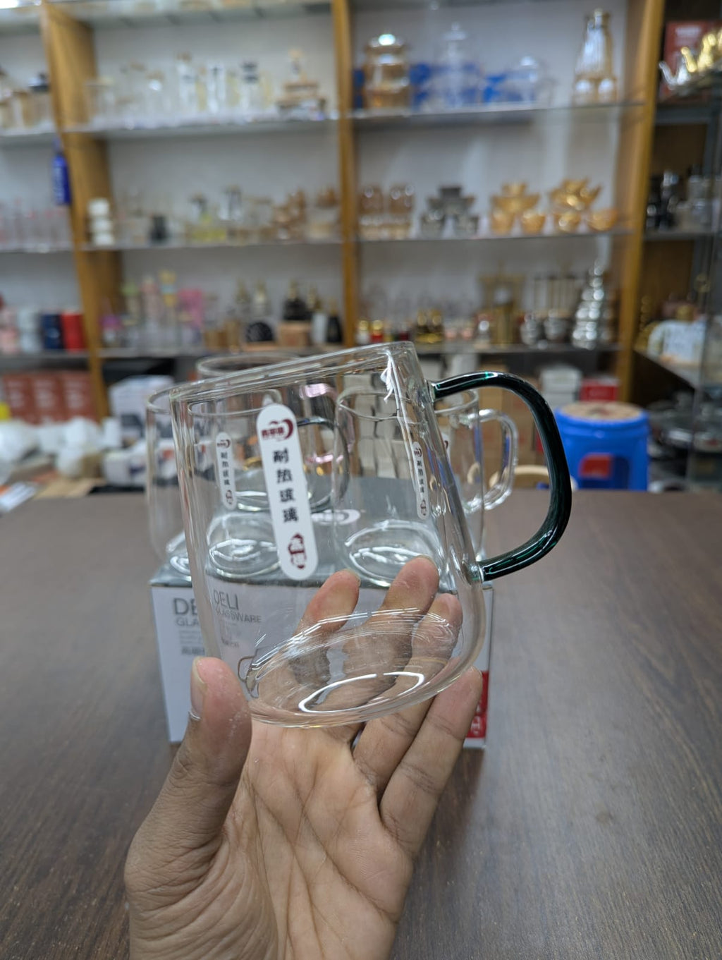 Deli Glassware Set – 520ml (4 Pcs Premium Drinking Glass Set)