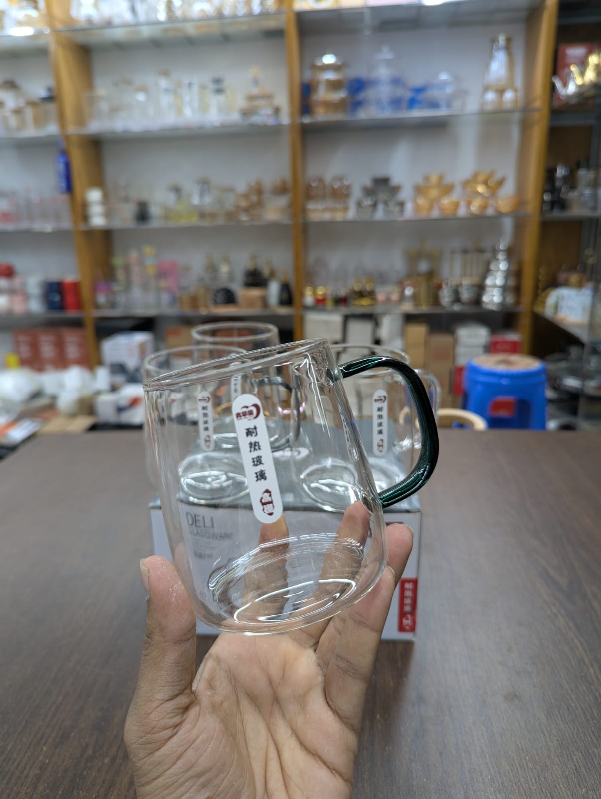 Deli Glassware Set – 520ml (4 Pcs Premium Drinking Glass Set)