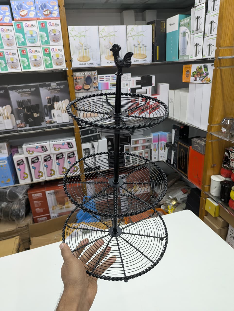 High Quality 3 Tier Metal Fruit Bowl Storage Basket | Multi-Layer Kitchen Organizer