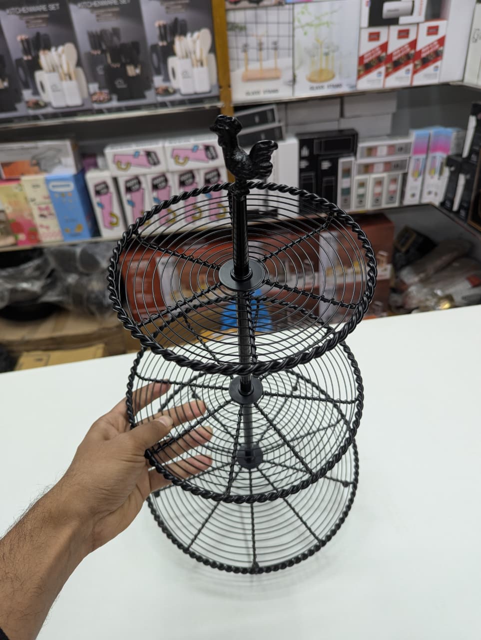 High Quality 3 Tier Metal Fruit Bowl Storage Basket | Multi-Layer Kitchen Organizer