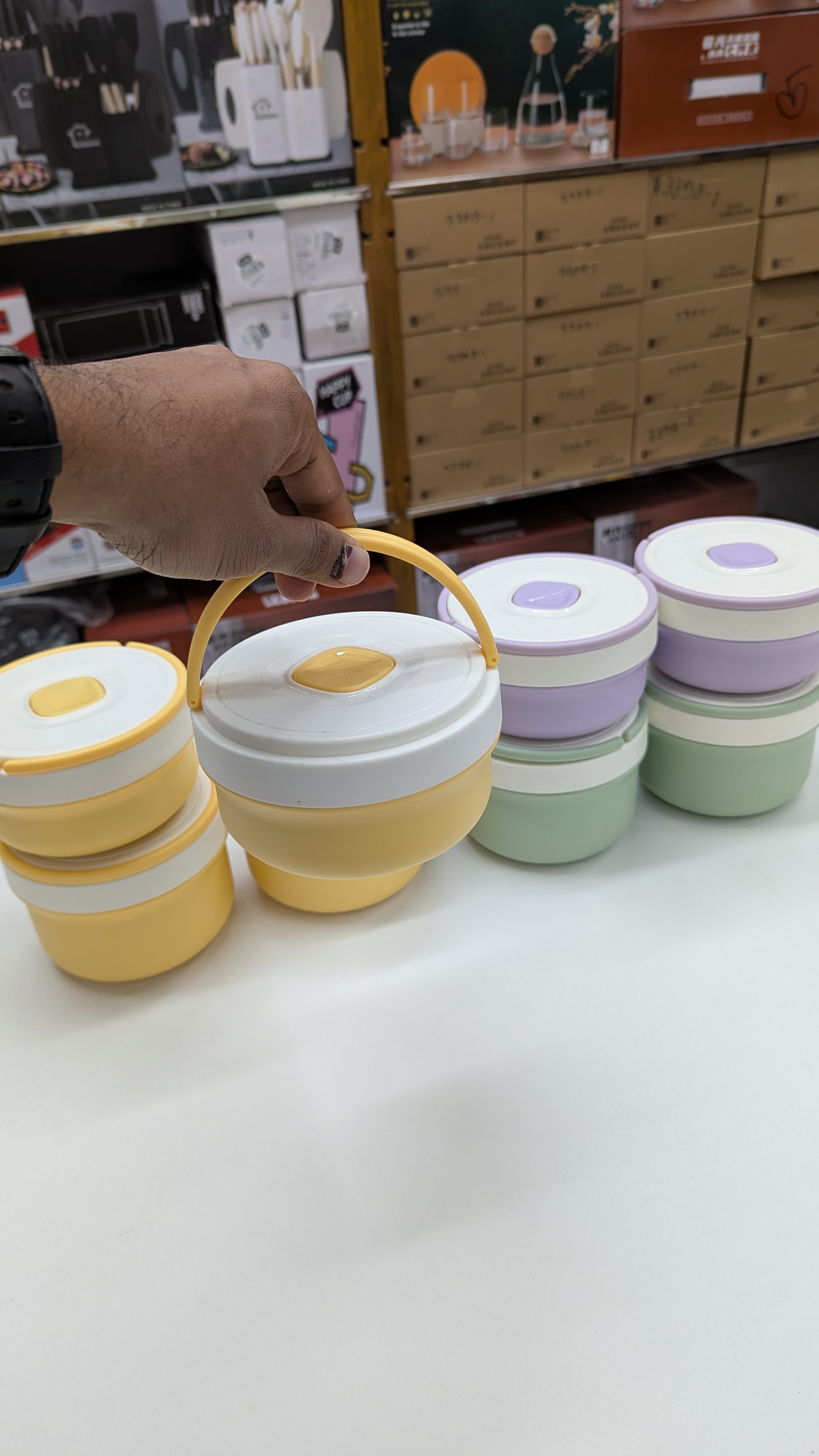 Very Premium Quality Imported Lunch Box Set – 4 Vati (Food Grade, Durable & Leak Proof)