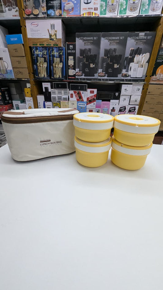 Very Premium Quality Imported Lunch Box Set – 4 Vati (Food Grade, Durable & Leak Proof)
