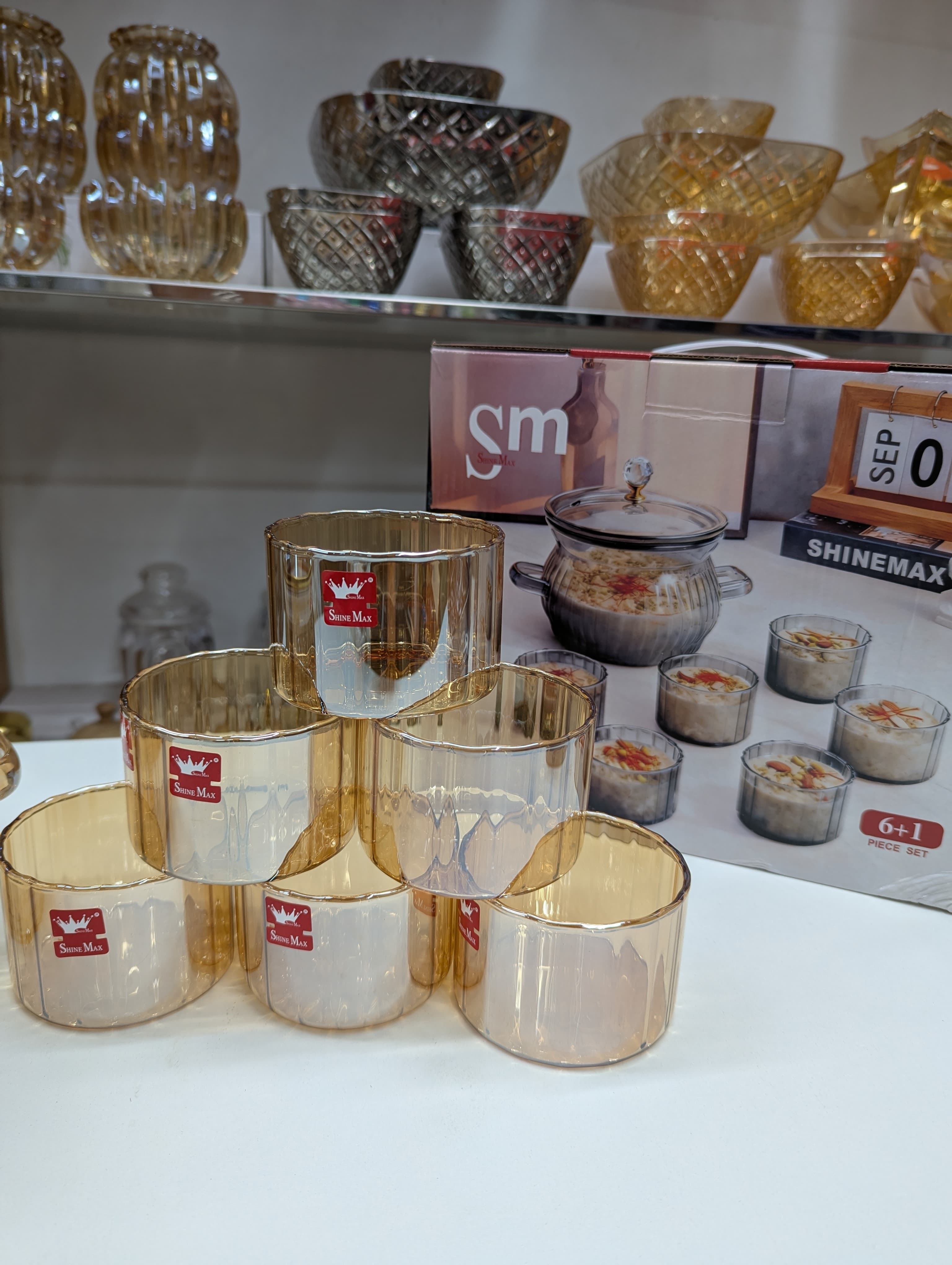 7-Piece Glass Dessert Bowl Set – Elegant & Durable